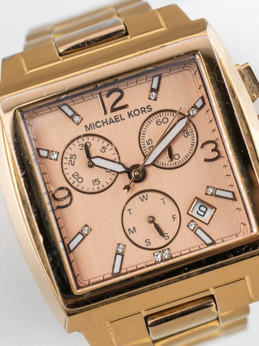 Michael Kors MK-5331 Chronograph Quartz Analog Women's Watch New Battery